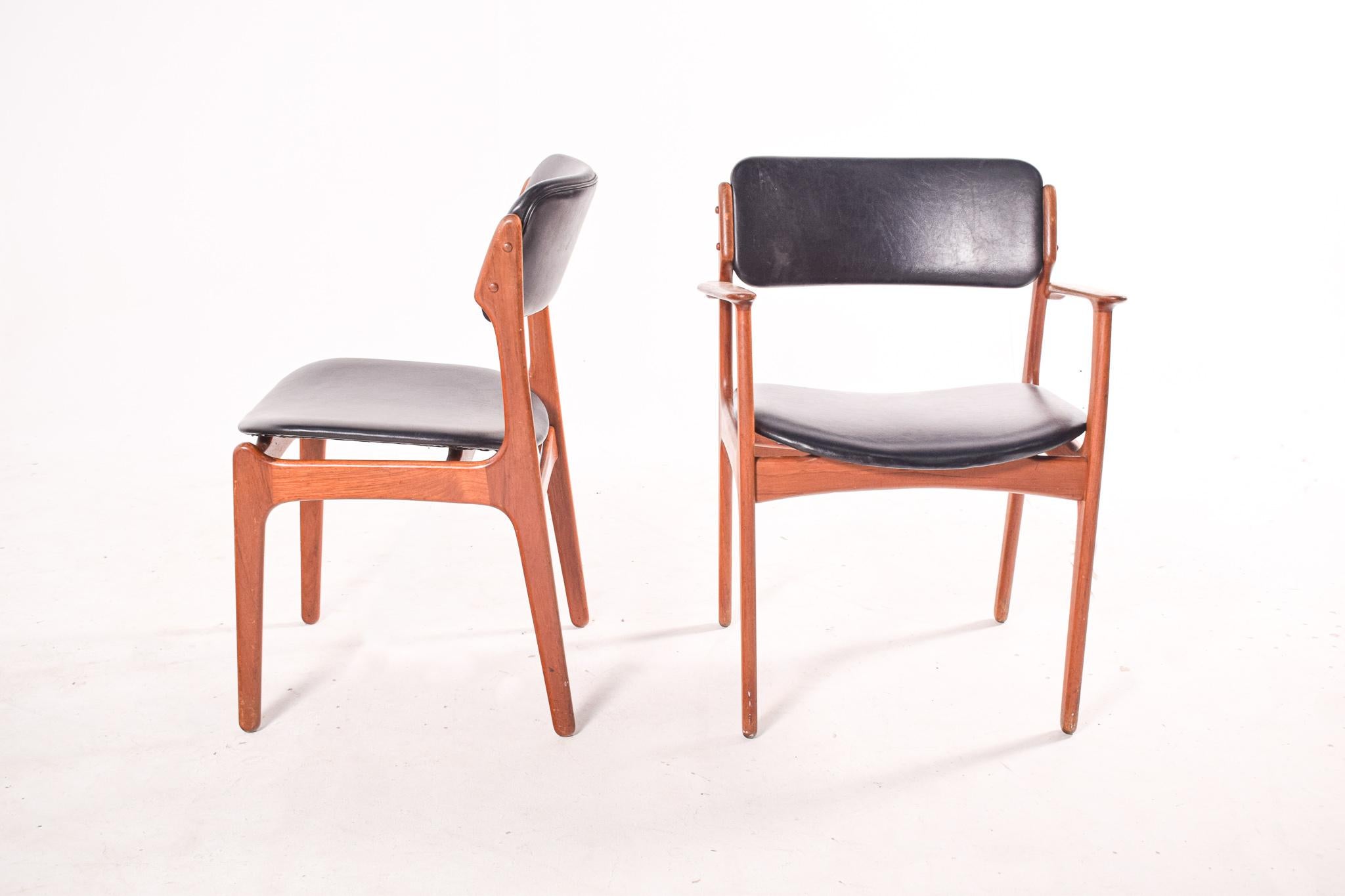 Mid-20th Century Set of 8 Rosewood Erik Buch Dining Chairs for Odense Maskinsnedkeri