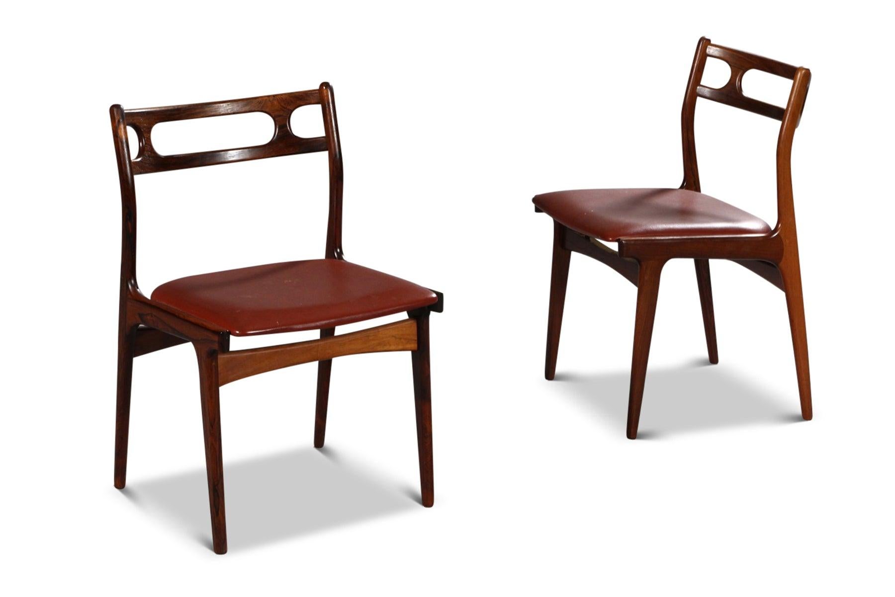 Mid-Century Modern Set of 8 Rosewood Model 138 Dining Chairs by Johannes Andersen
