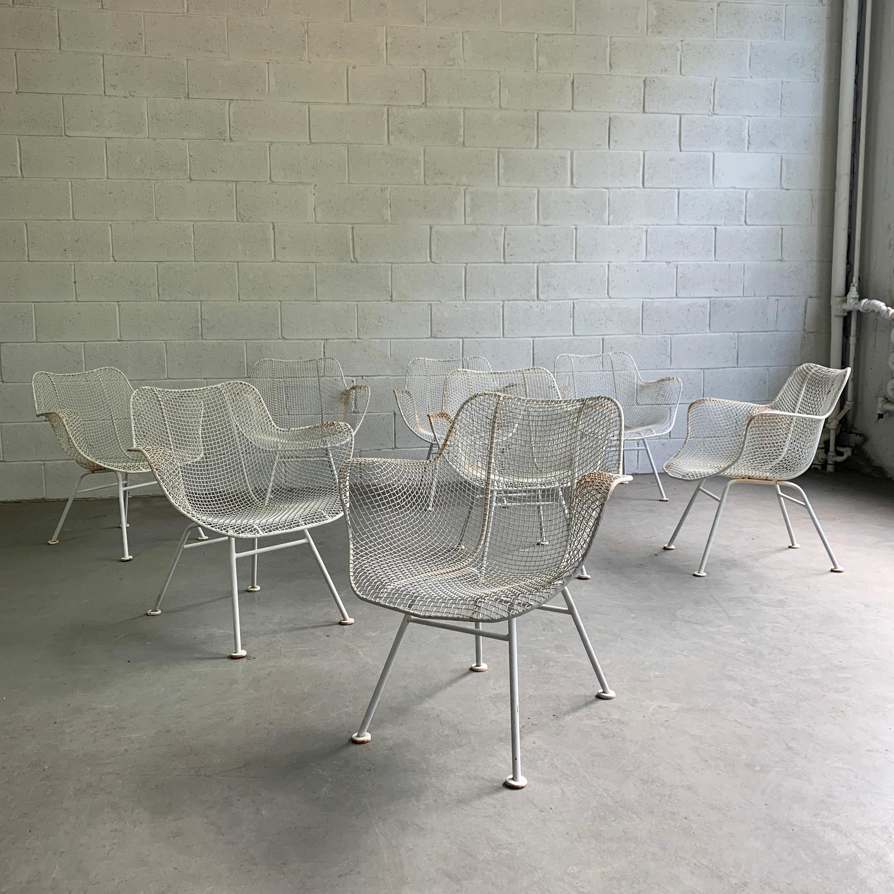 Mid-Century Modern Ensemble de 8 fauteuils Russell Woodard Sculptura en vente
