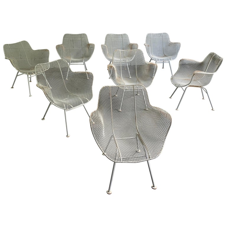 Set of 8 Russell Woodard Sculptura Armchairs For Sale