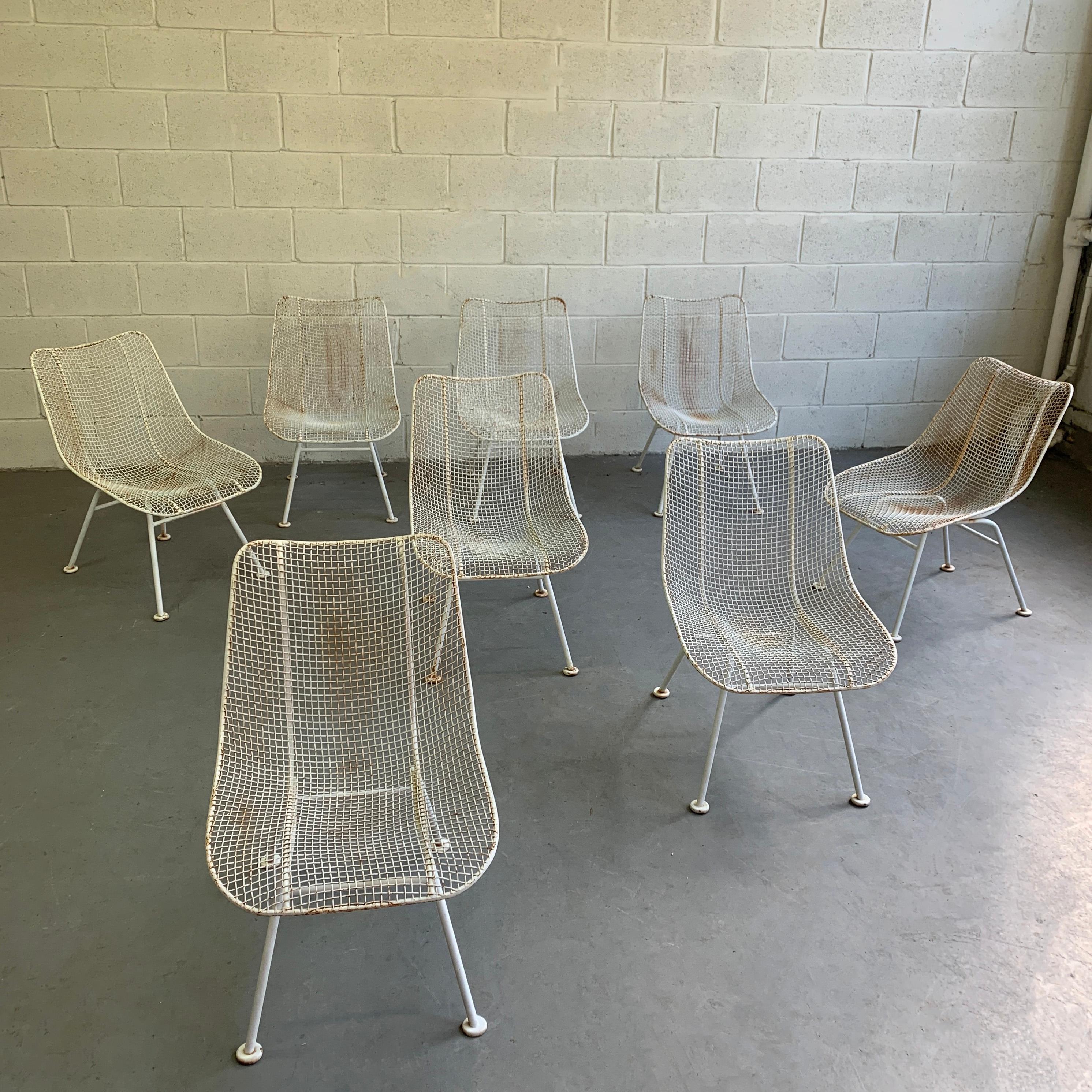 American Set of 8 Russell Woodard Sculptura Side Chairs