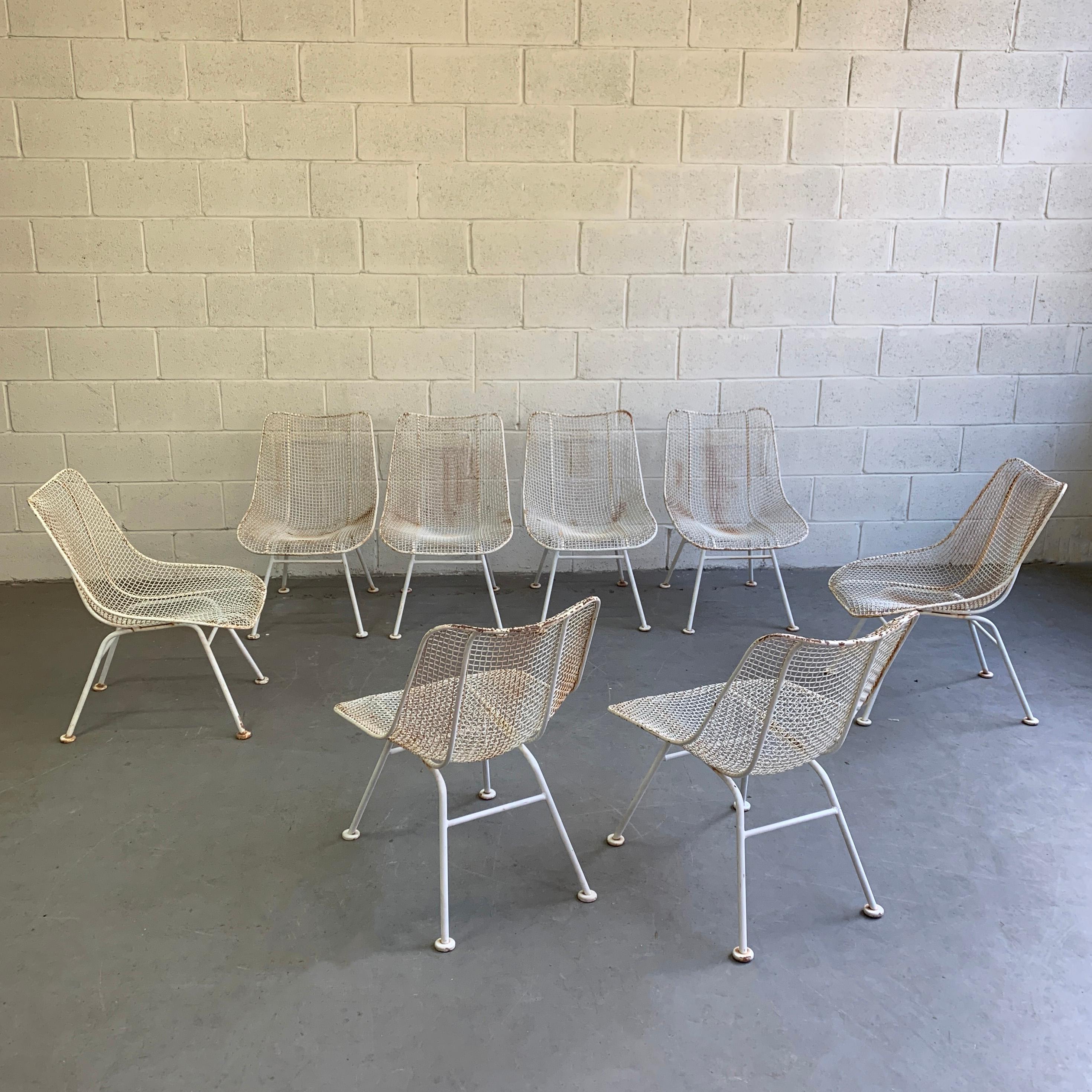 Set of 8 Russell Woodard Sculptura Side Chairs In Good Condition In Brooklyn, NY
