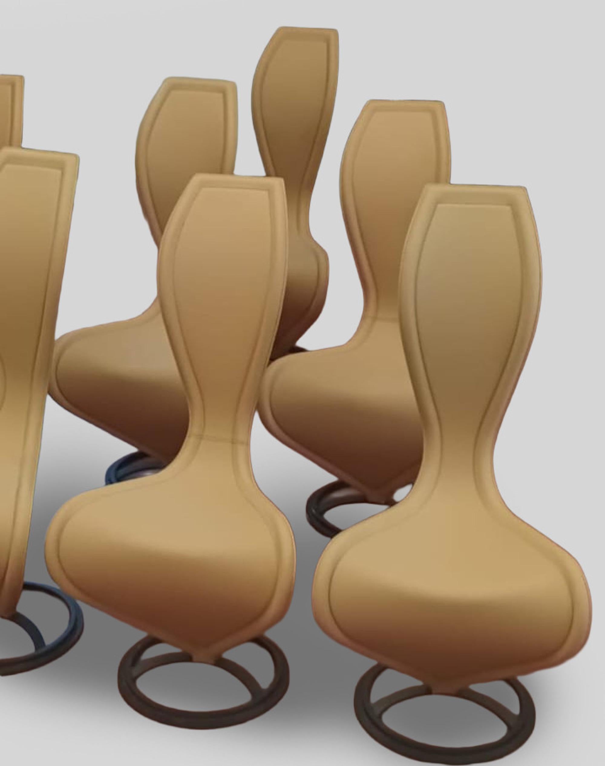 Italiano Set di 8 sedie 