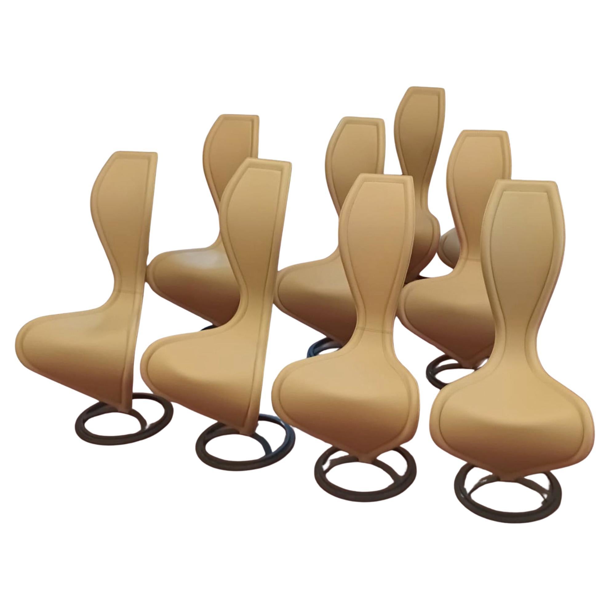 Set di 8 sedie "S" per Cappellini in vendita