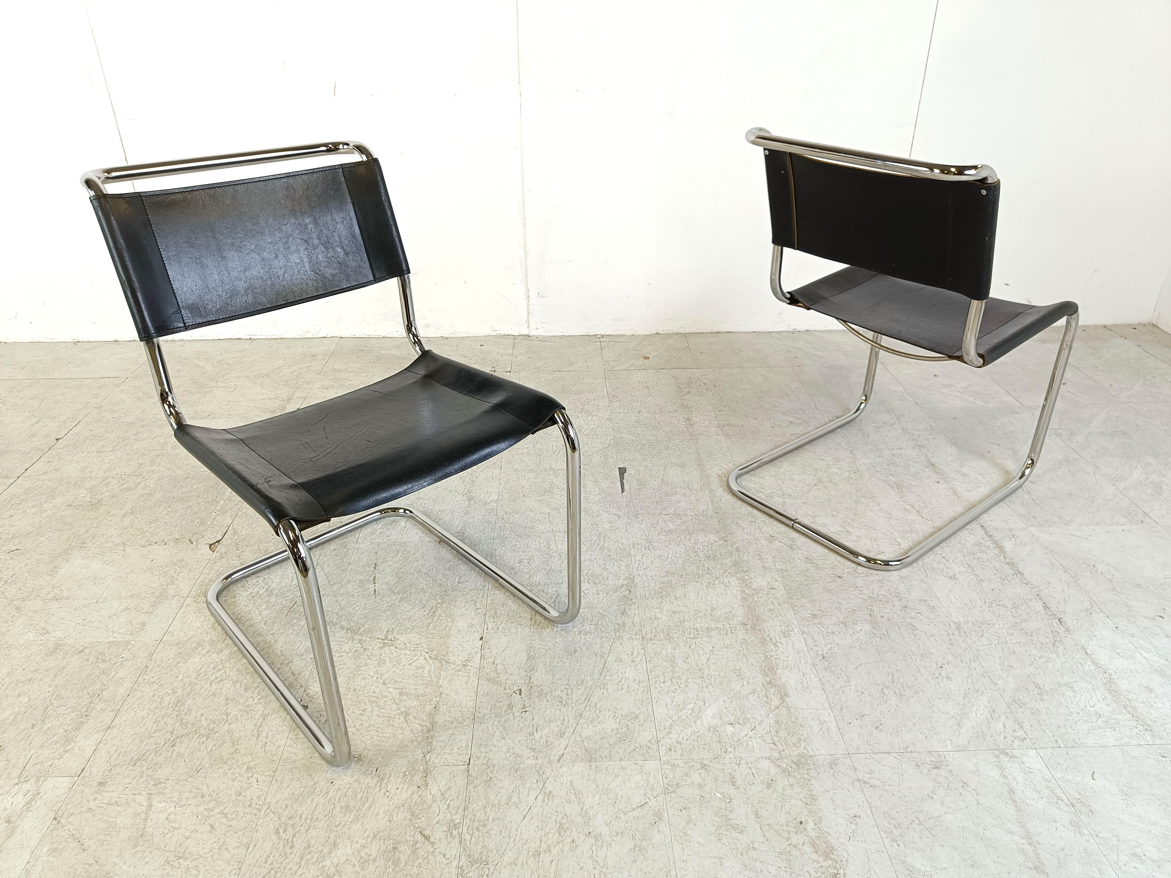 Set of 8 S33 dining chairs by Mart Stom for Thonet, 1970s  1
