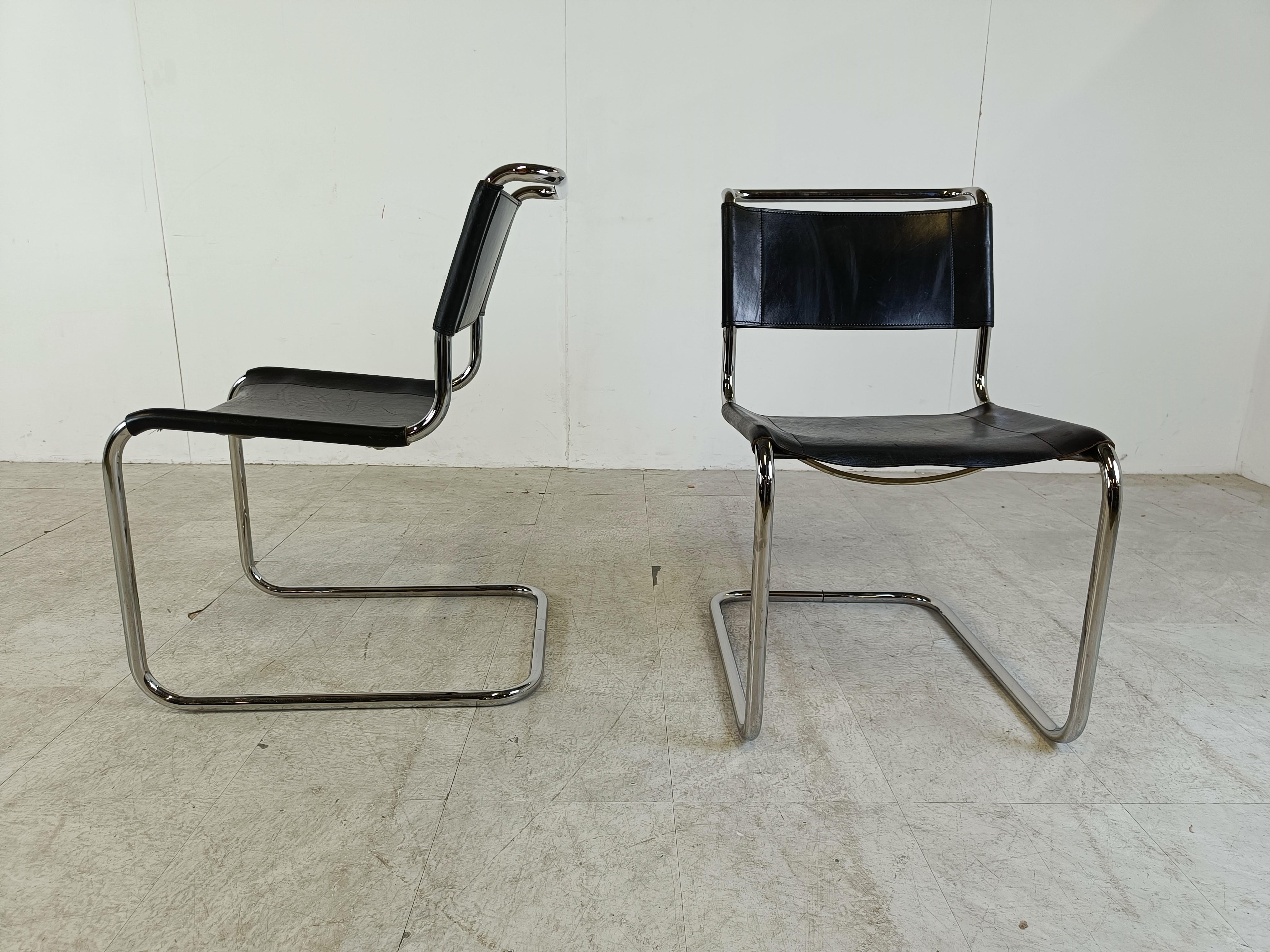 Set of 8 S33 dining chairs by Mart Stom for Thonet, 1970s  2