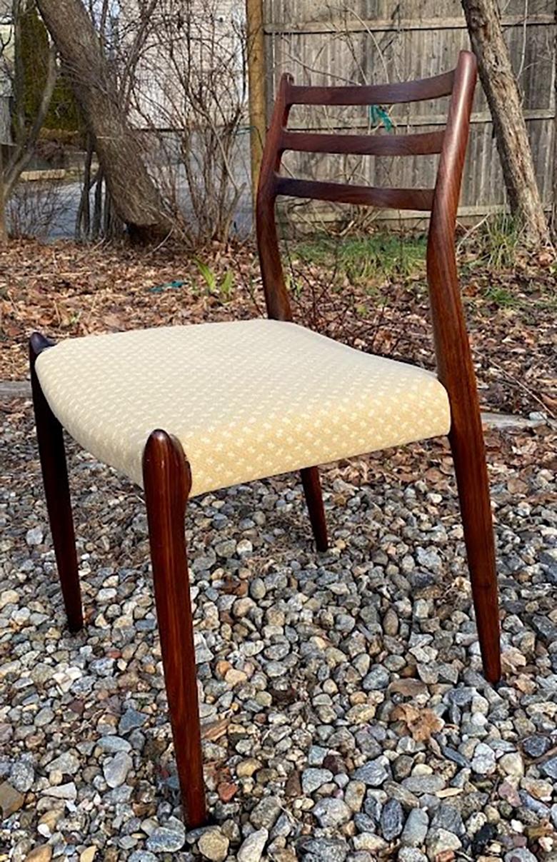 20th Century Set of 8 Scandinavian Mid-Century Modern Dining Chairs by J.L. Møller