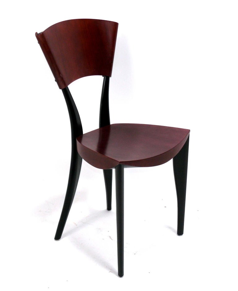 Set of 8 Sculptural Italian Dining Chairs by Mancini and Dorell 4