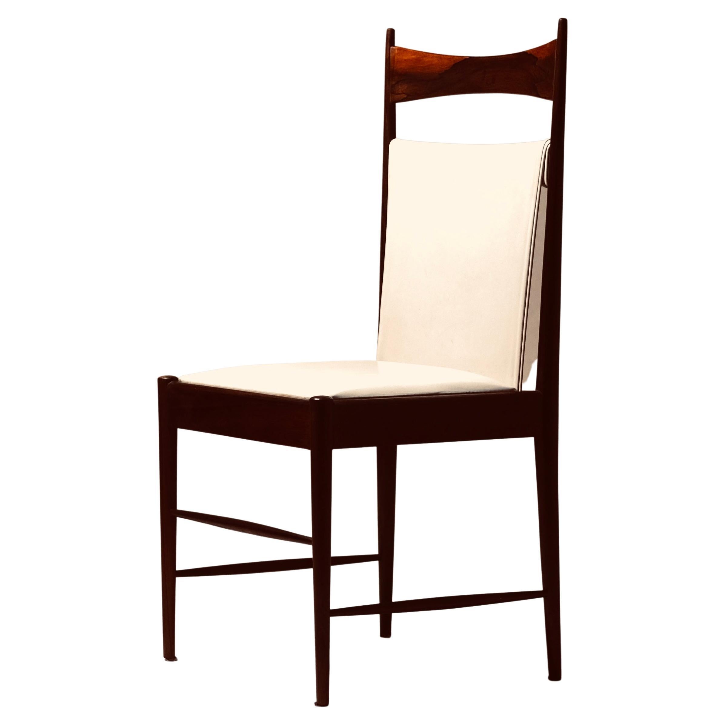 Set of 8 Sergio Rodrigues High-Back 'Cantu' Dining Chairs For Sale