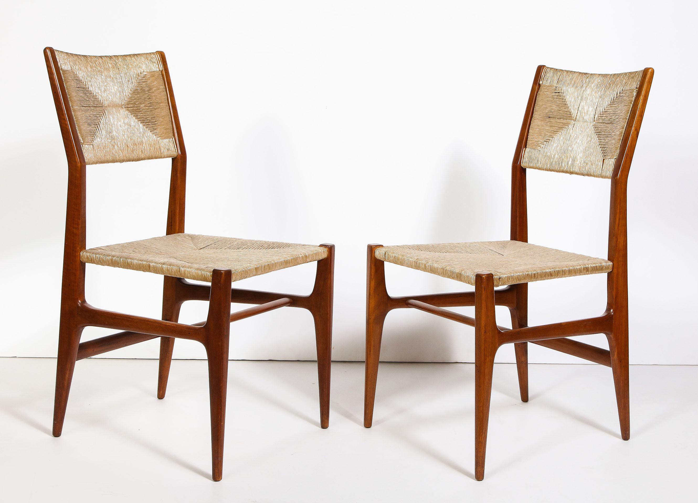 Italian Set of 8 Side Chairs by Gio Ponti for M. Singer & Sons