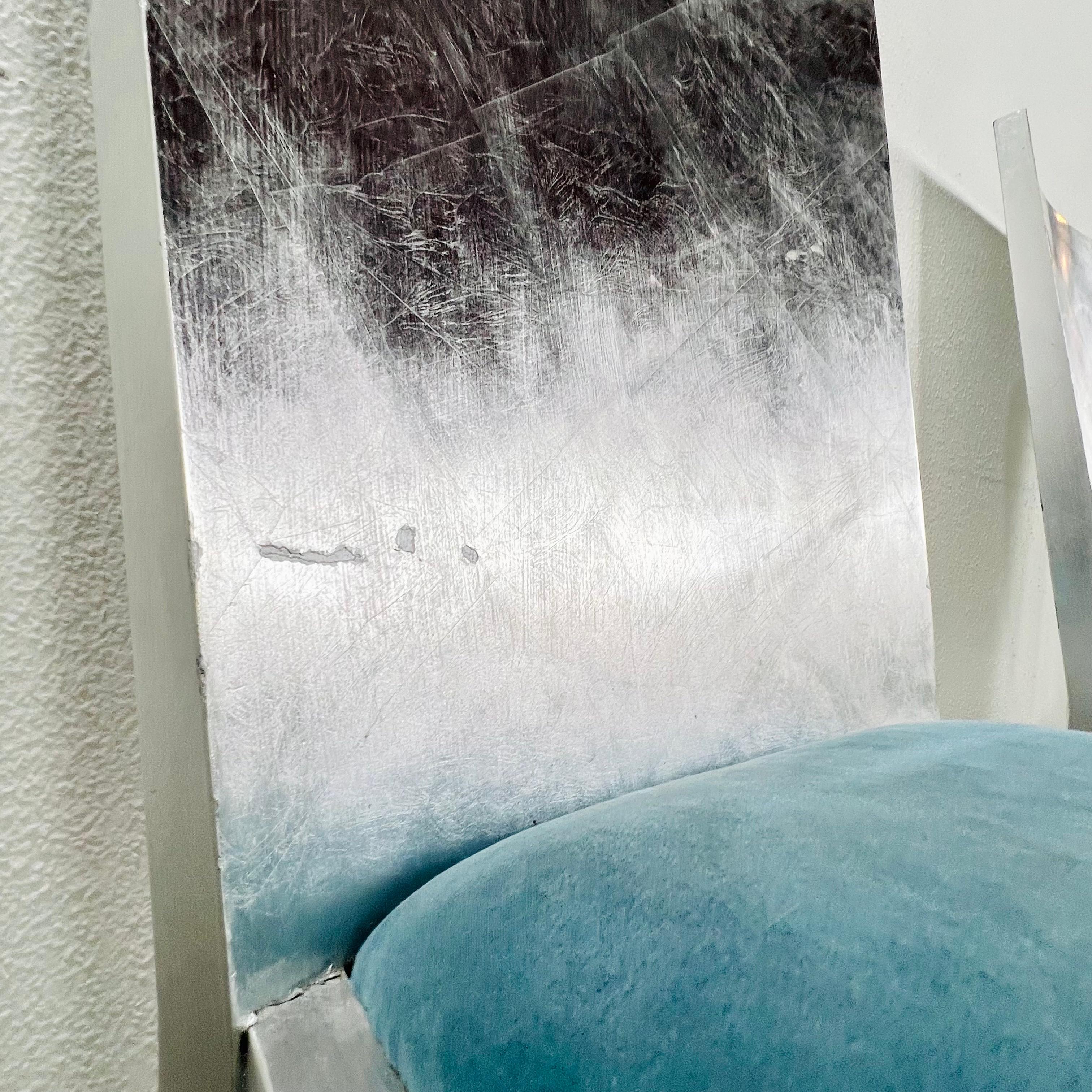 Set of 8 Silver Leaf Dining Chairs in the Style of Karl Springer 7