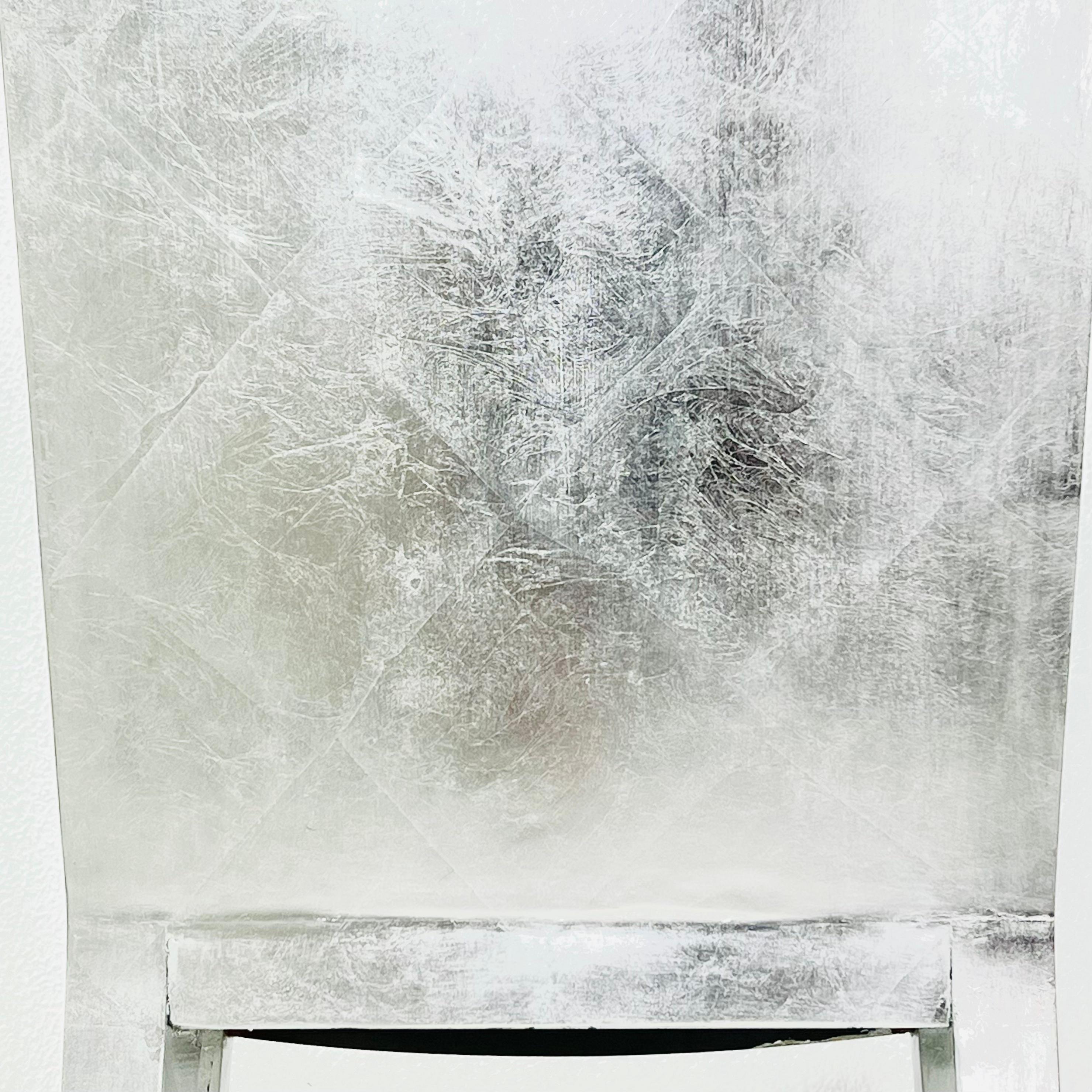 Set of 8 Silver Leaf Dining Chairs in the Style of Karl Springer 14