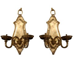 Set of 8 Silverplate Sconces