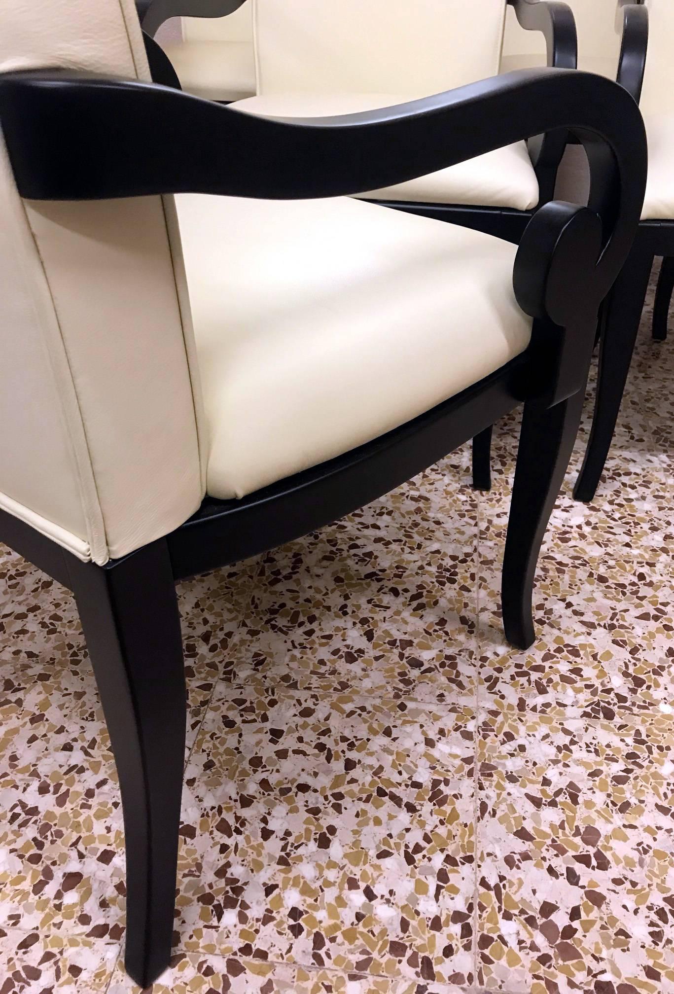 Set of Six Sinuous Art Deco Chairs In Excellent Condition In Meda, MB