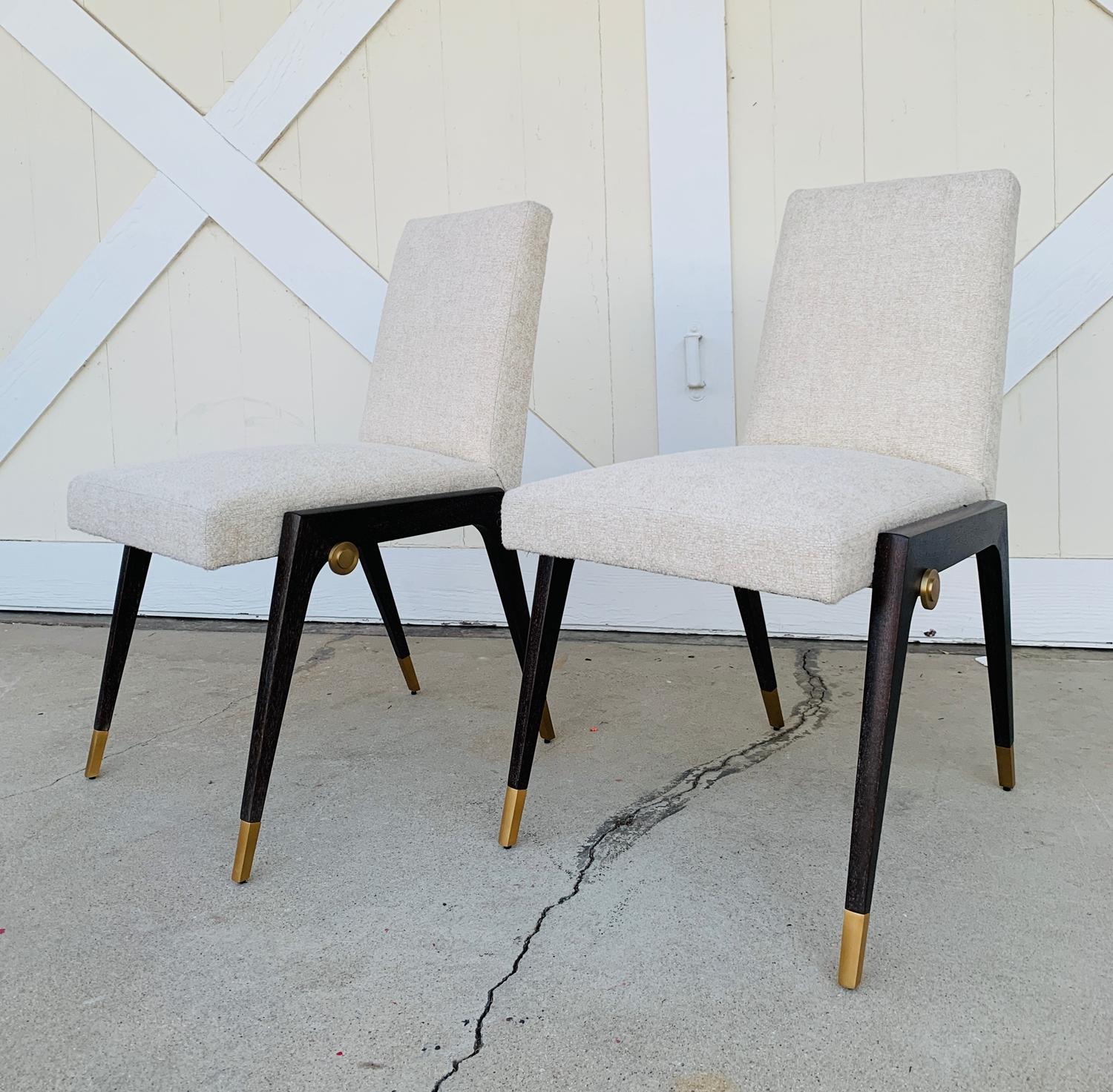 Set of 8 Sling Side Chairs by Thomas Pheasant for Baker 6