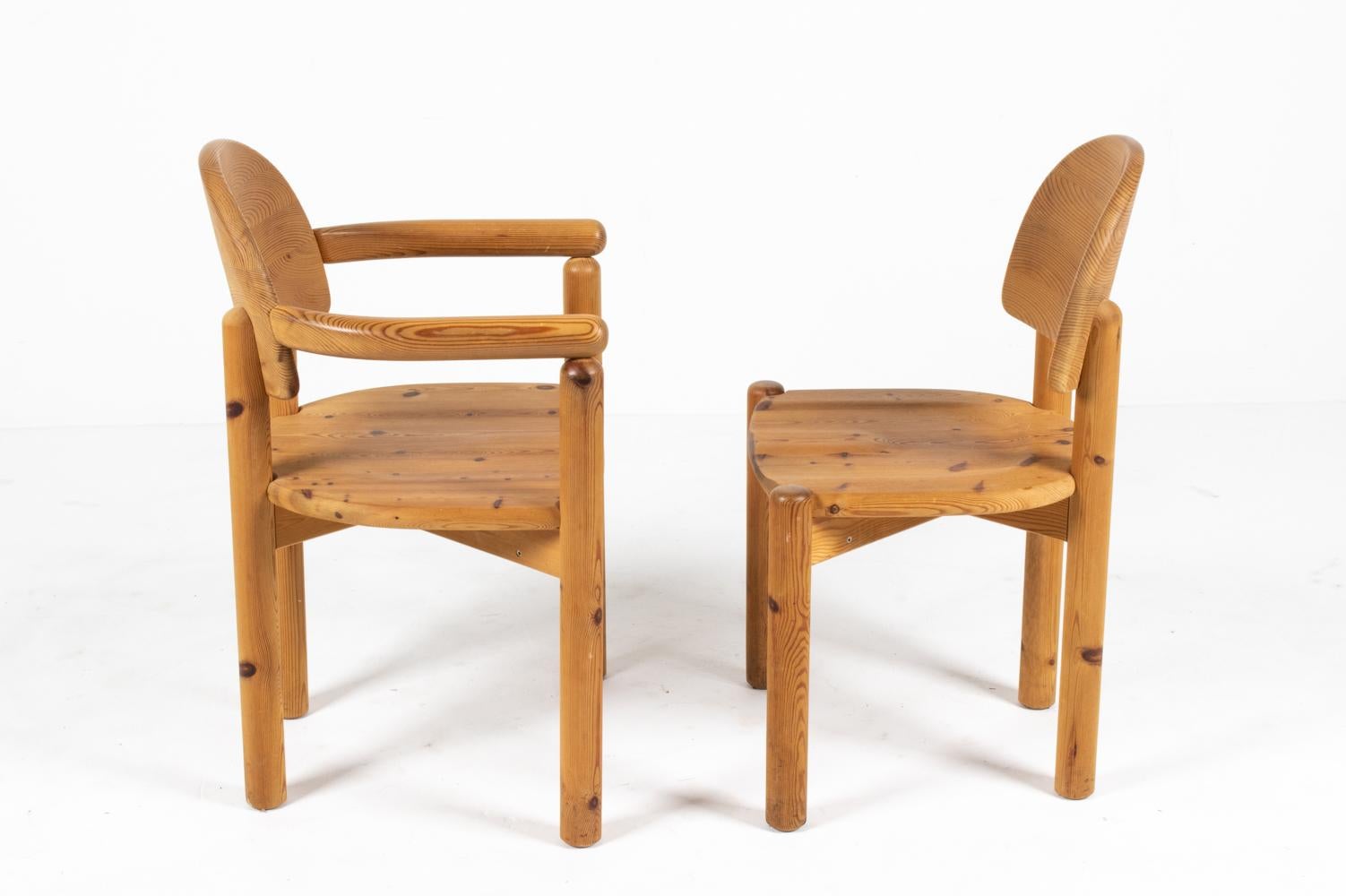 Lot de 8 chaises de salle à manger en pin massif de Rainer Daumiller pour Hirtshals Sawmill en vente 4