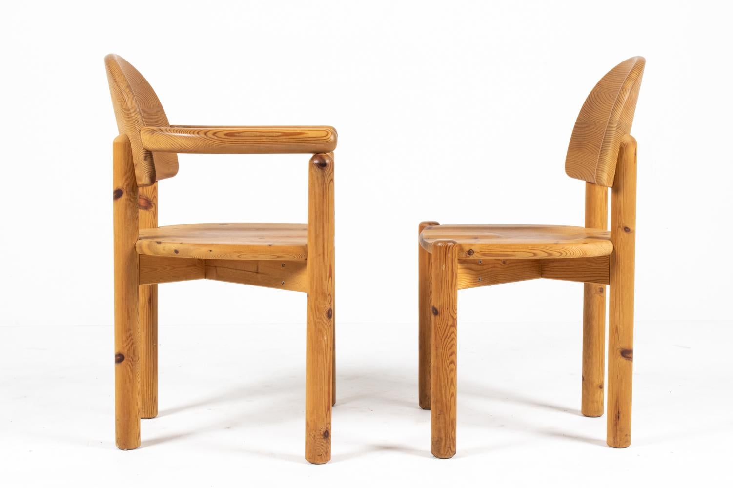 Lot de 8 chaises de salle à manger en pin massif de Rainer Daumiller pour Hirtshals Sawmill en vente 5