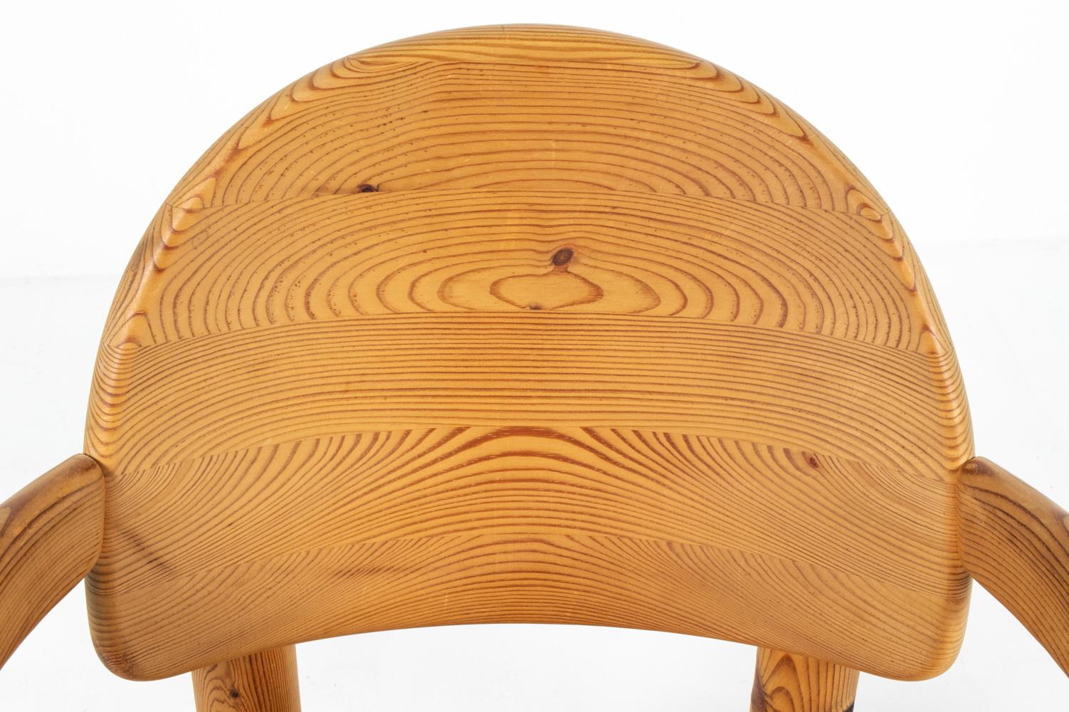 Lot de 8 chaises de salle à manger en pin massif de Rainer Daumiller pour Hirtshals Sawmill en vente 7