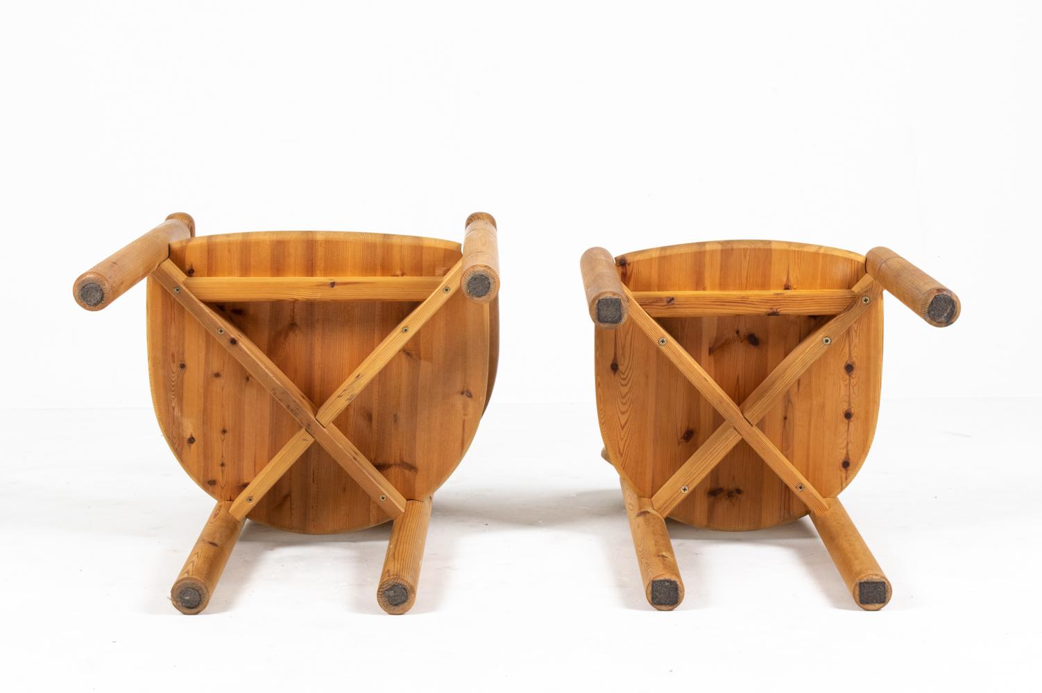 Lot de 8 chaises de salle à manger en pin massif de Rainer Daumiller pour Hirtshals Sawmill en vente 9