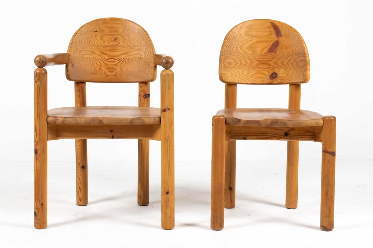Lot de 8 chaises de salle à manger en pin massif de Rainer Daumiller pour Hirtshals Sawmill Bon état - En vente à Norwalk, CT