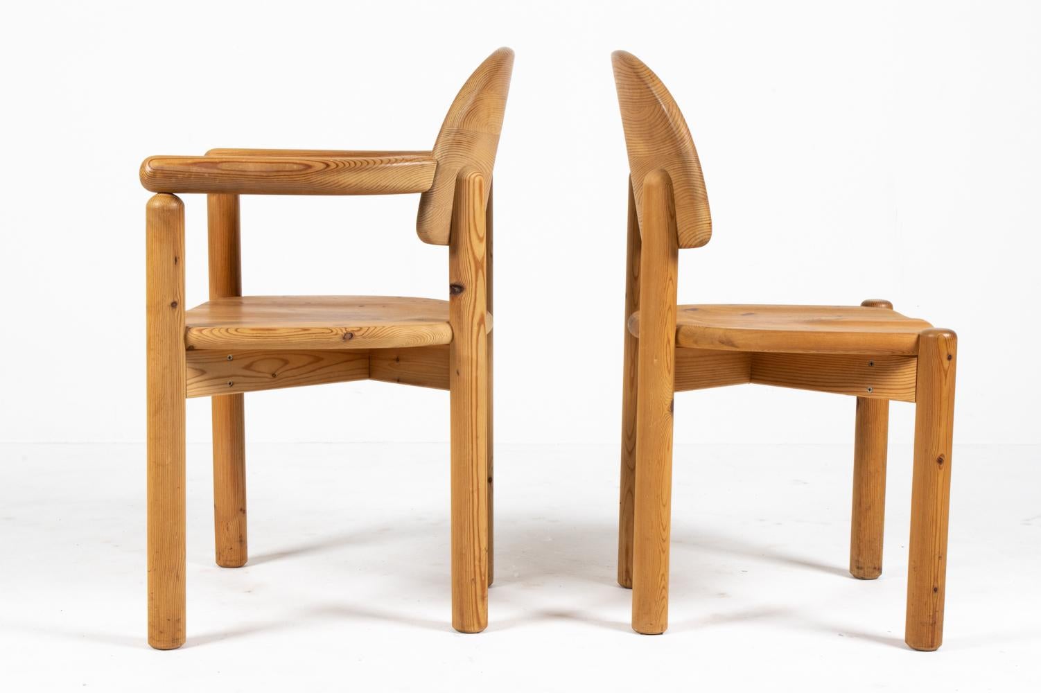 Lot de 8 chaises de salle à manger en pin massif de Rainer Daumiller pour Hirtshals Sawmill en vente 1