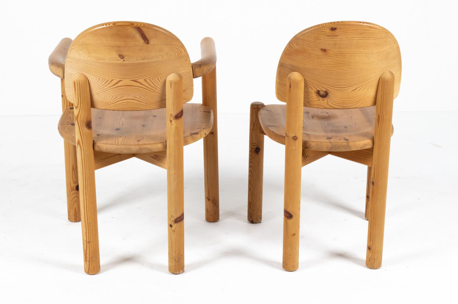 Lot de 8 chaises de salle à manger en pin massif de Rainer Daumiller pour Hirtshals Sawmill en vente 2