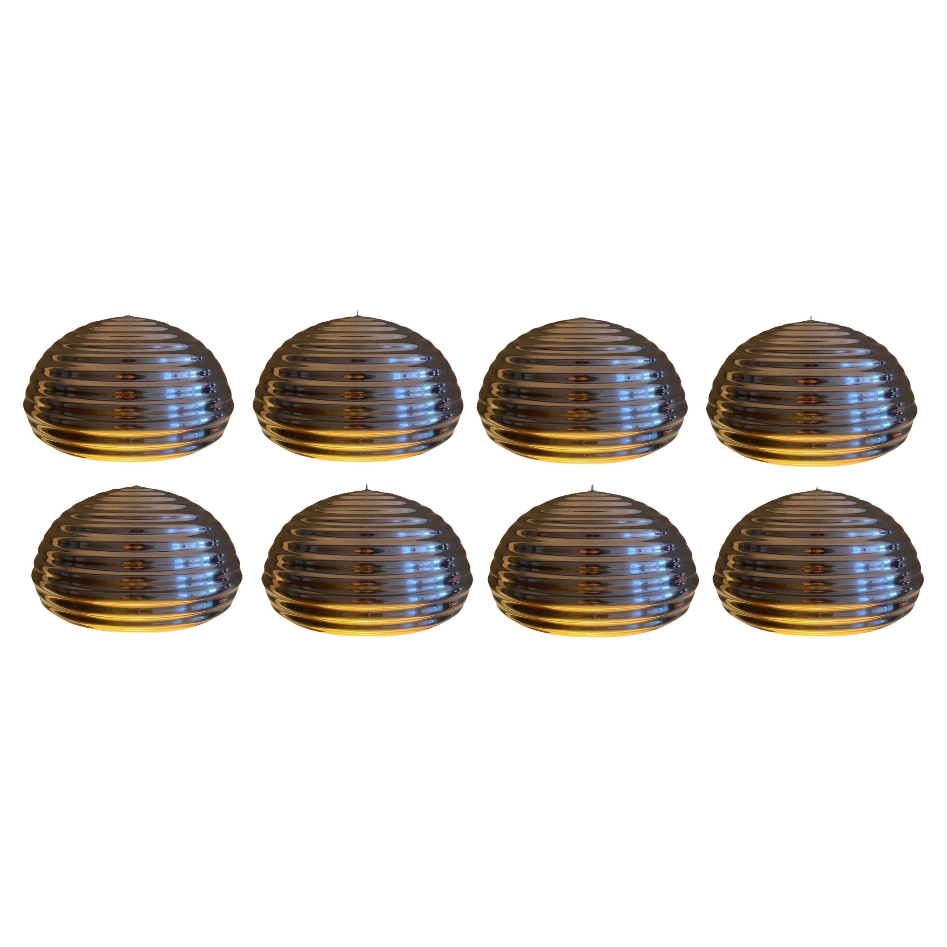Set of 8 Splugen Lamps by A. & Pier Giacomo Castiglioni for Flos (First Edition)