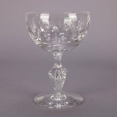 Set of 8 Stemmed Crystal Sherbet Glasses, 20th Century