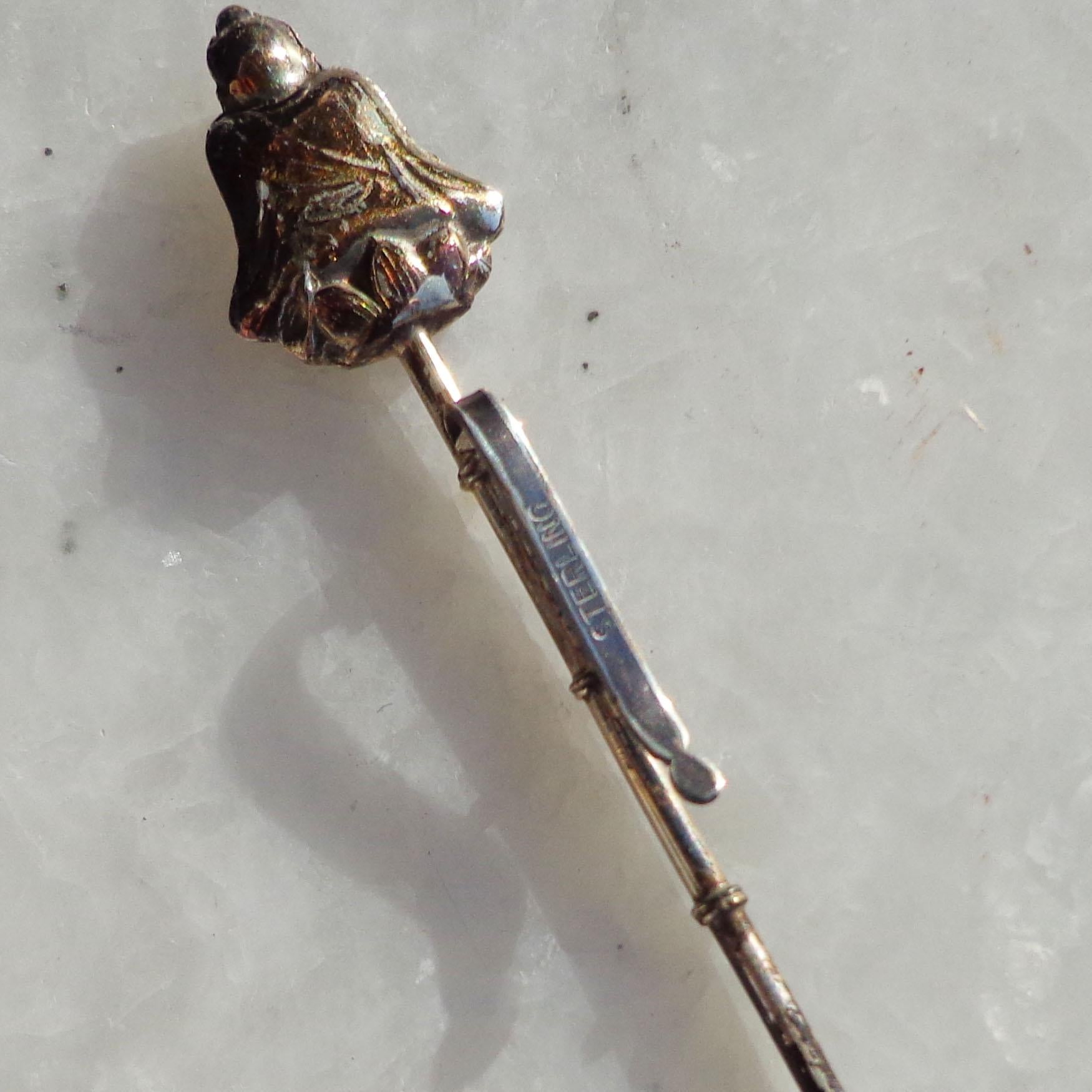 Set di 8 spille per capelli a tema orientale in argento Sterling di Spritzer & Fuhrmann In condizioni buone in vendita a Pasadena, TX