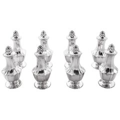 Set of 8 Sterling Tiffany Salt/Pepper Shakers