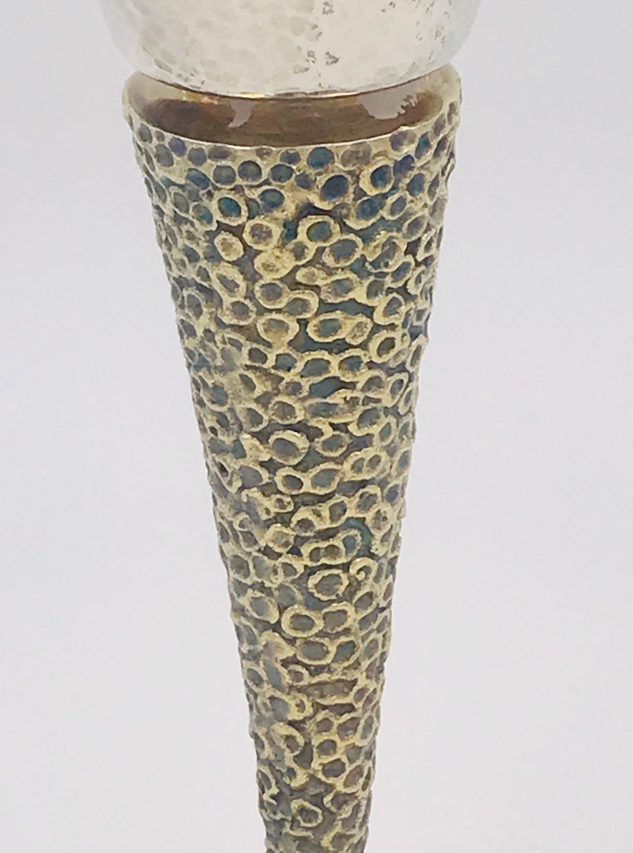 Mid-Century Modern Set of 8 Stuart Devlin Silver Goblets