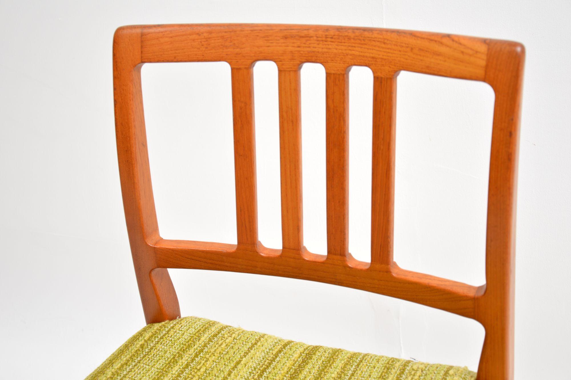 Set of 8 Swedish Teak Vintage Dining Chairs by Nils Jonsson 5