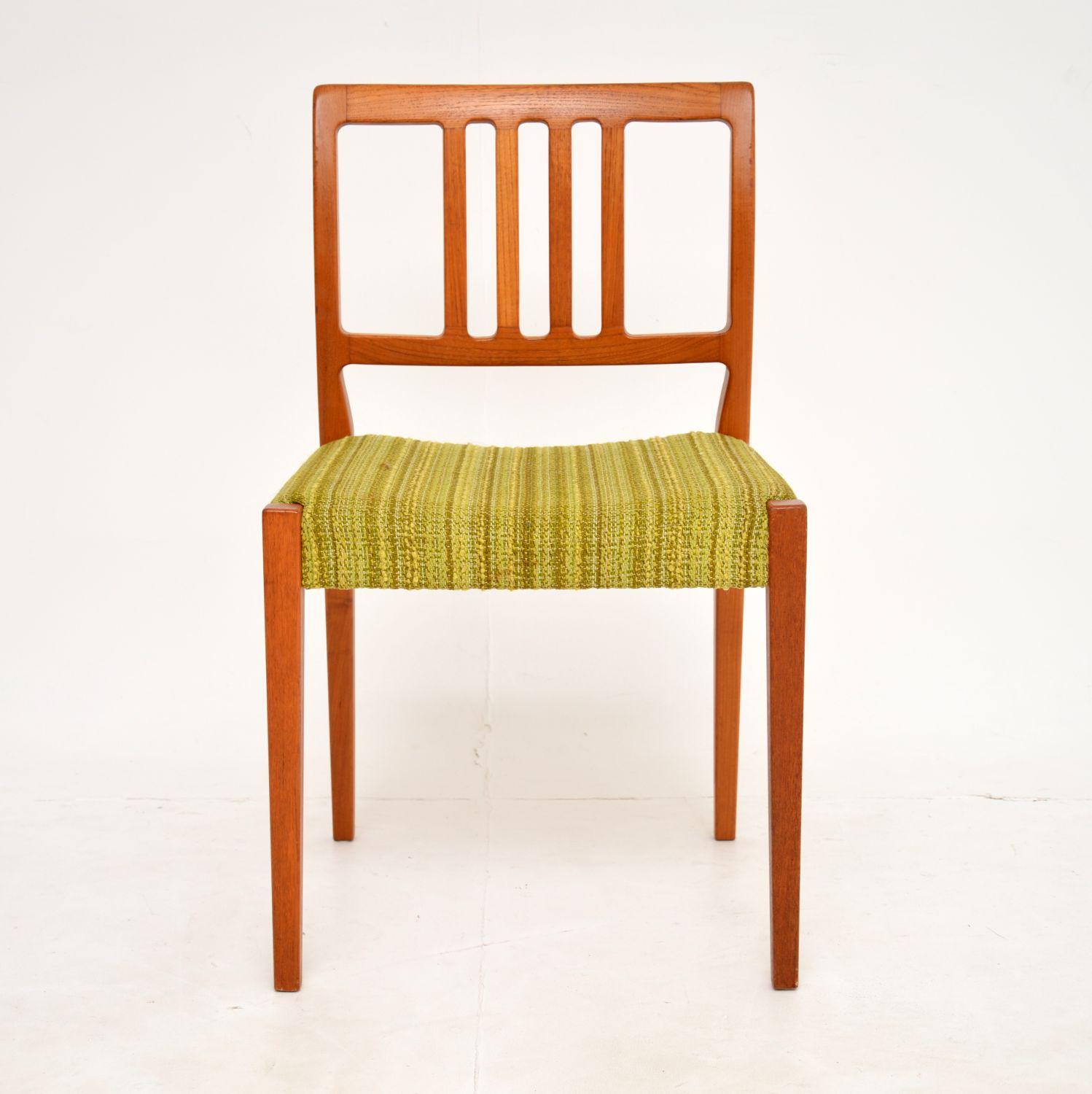 Set of 8 Swedish Teak Vintage Dining Chairs by Nils Jonsson 1
