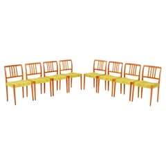 Set of 8 Swedish Teak Vintage Dining Chairs by Nils Jonsson