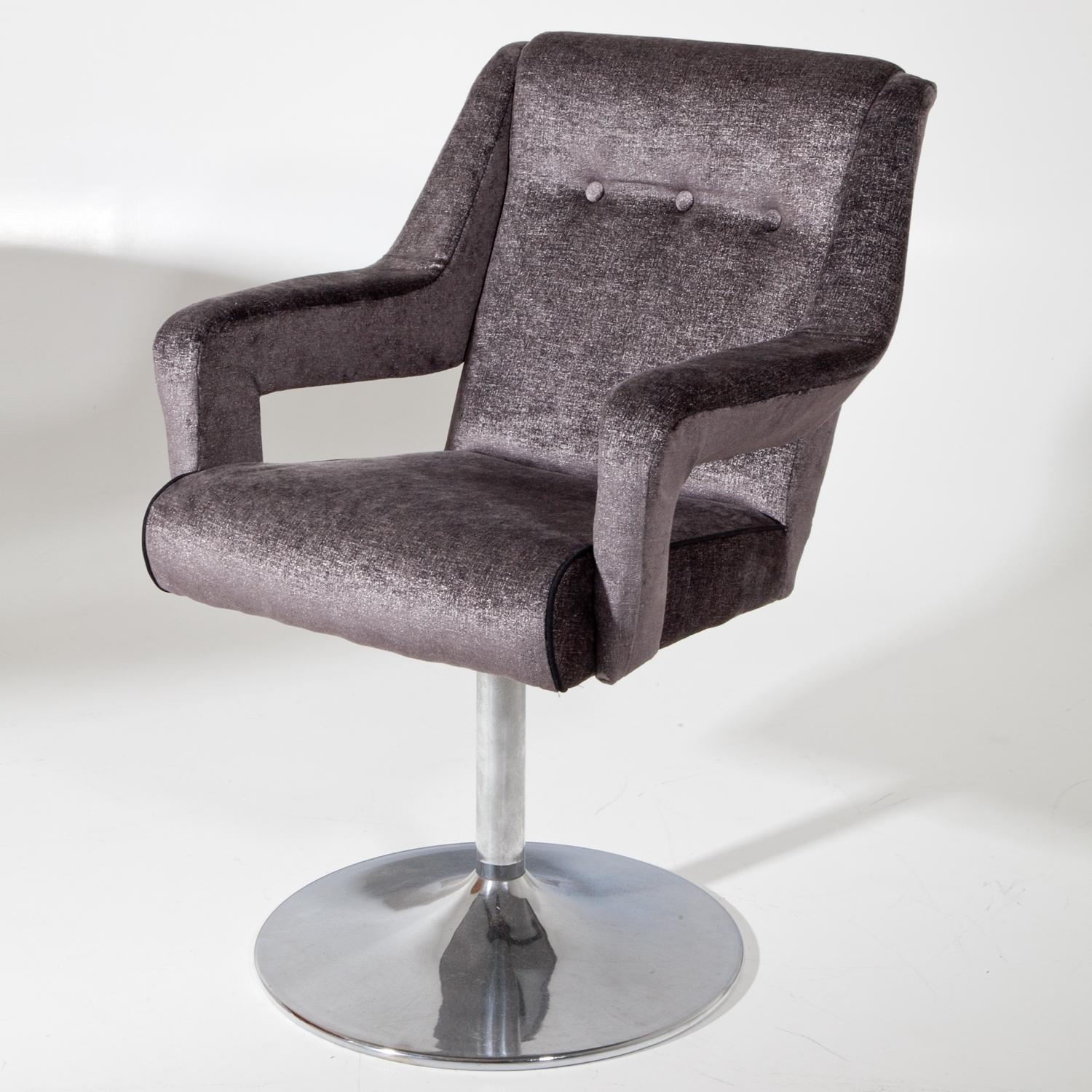 Set of 6 Swivel Chairs, Italy, Mid-20th Century (Moderne der Mitte des Jahrhunderts)