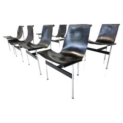 Set of 8 "T" Chairs by Douglas Kelly, Ross Littell And William Katavolos, 1950s
