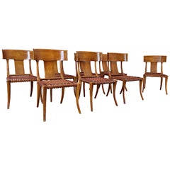 Set of 8 T. H. Robsjohn-Gibbings Klismos Chairs