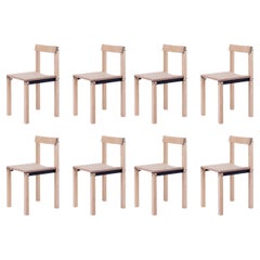 Satz von 8 Stühlen aus Tal-Eschenholz von Kann Design