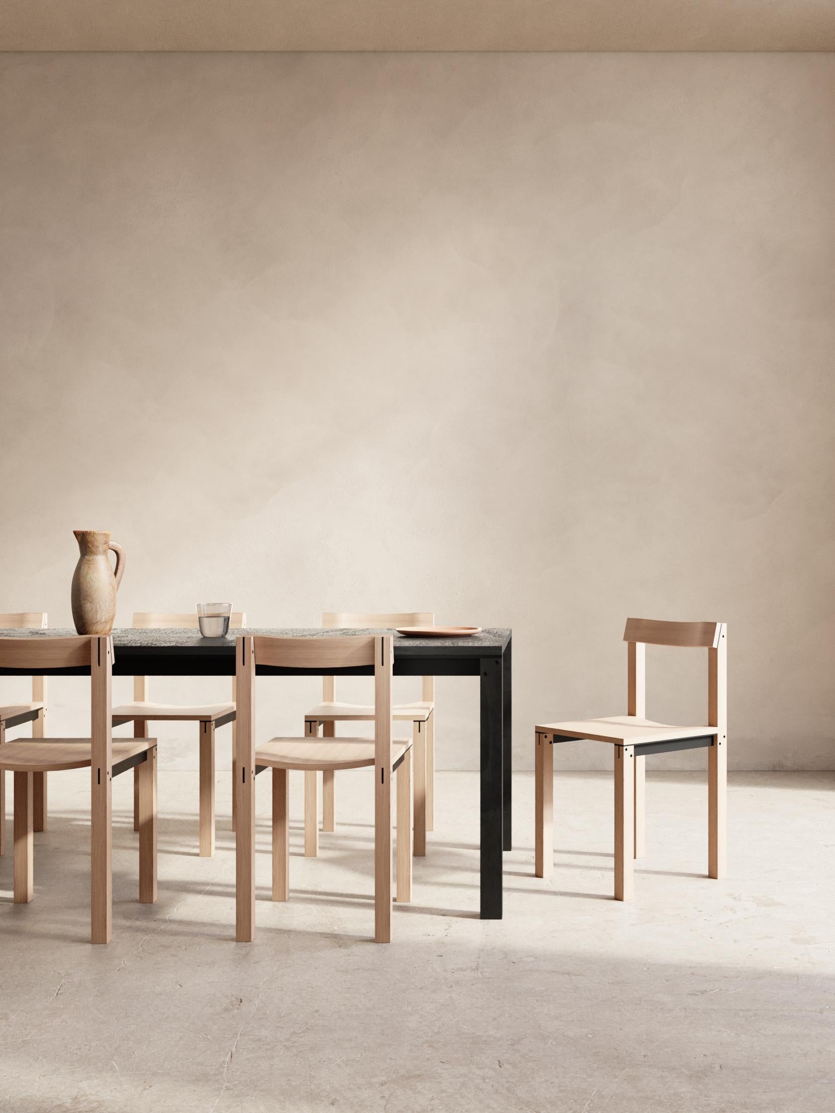Set of 8 Tal Oak Chairs by Kann Design For Sale 1