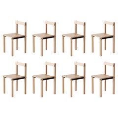 Set of 8 Tal Oak Chairs by Kann Design