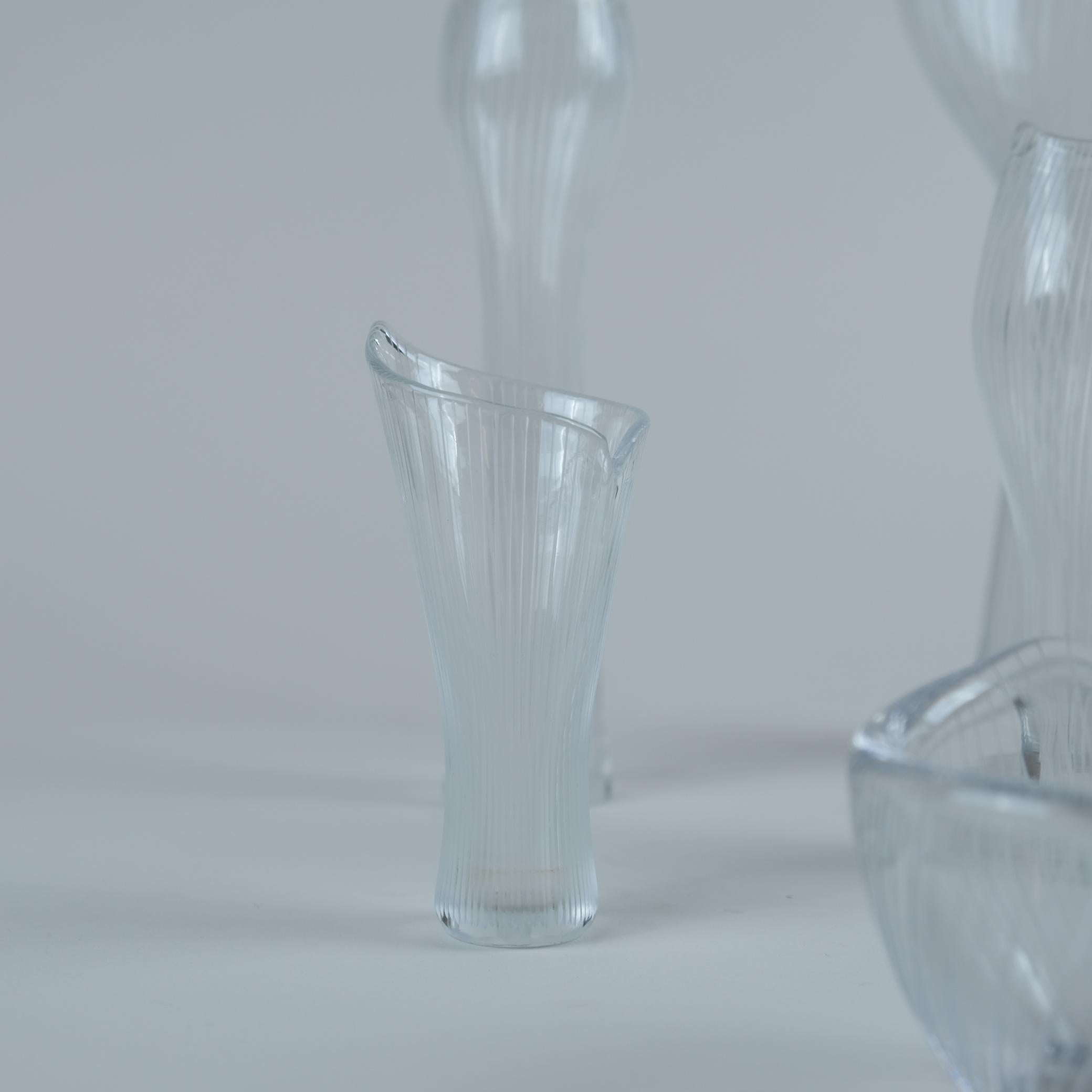 Set of 8 Tapio Wirkkala Line-engraved Glass Art Pieces, Iittala 1950s For Sale 2