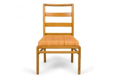 Set of 8 T.H Robsjohn-Gibbings for Widdicomb Ladder Back Woven Seat Dining Chair