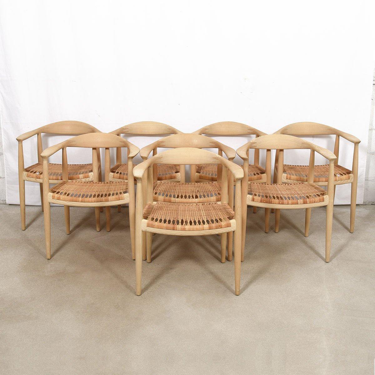 Set of 8 “the Chair” by Hans Wegner for PP Mobler For Sale 6