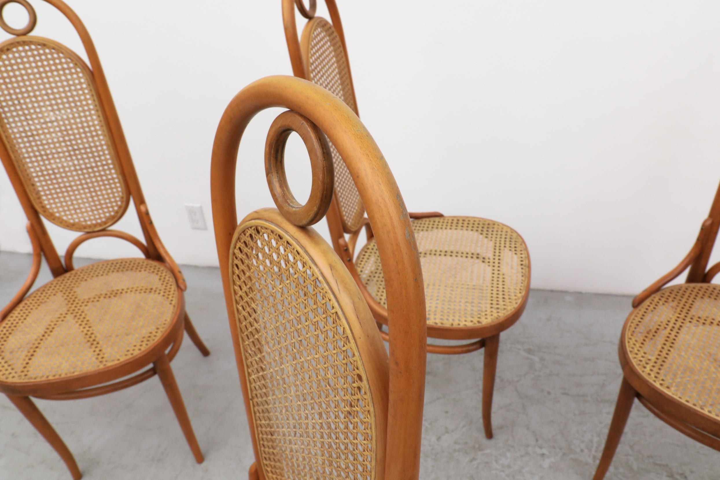 Set of 8 Thonet N.17 High Back Bentwood Chairs 3