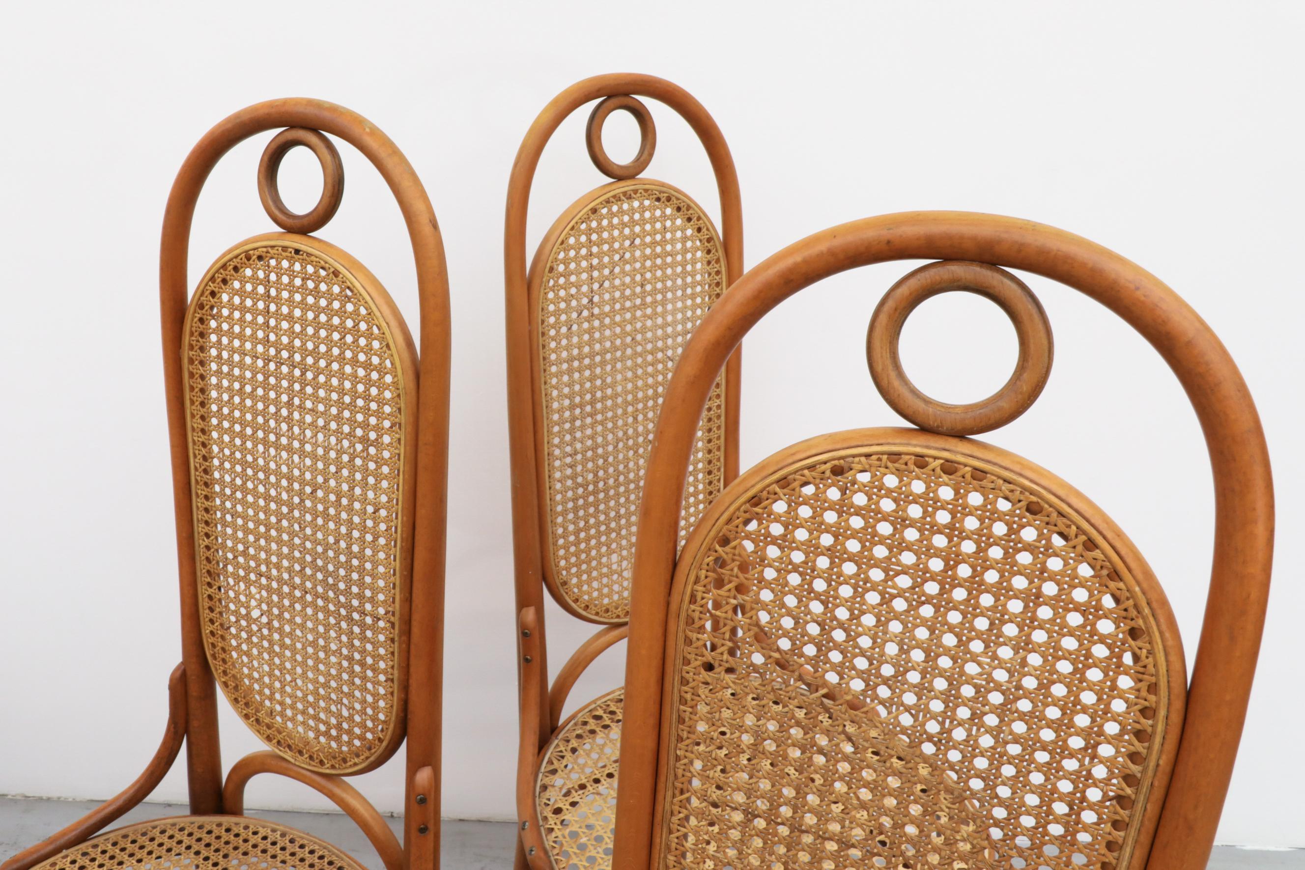 Set of 8 Thonet N.17 High Back Bentwood Chairs 4