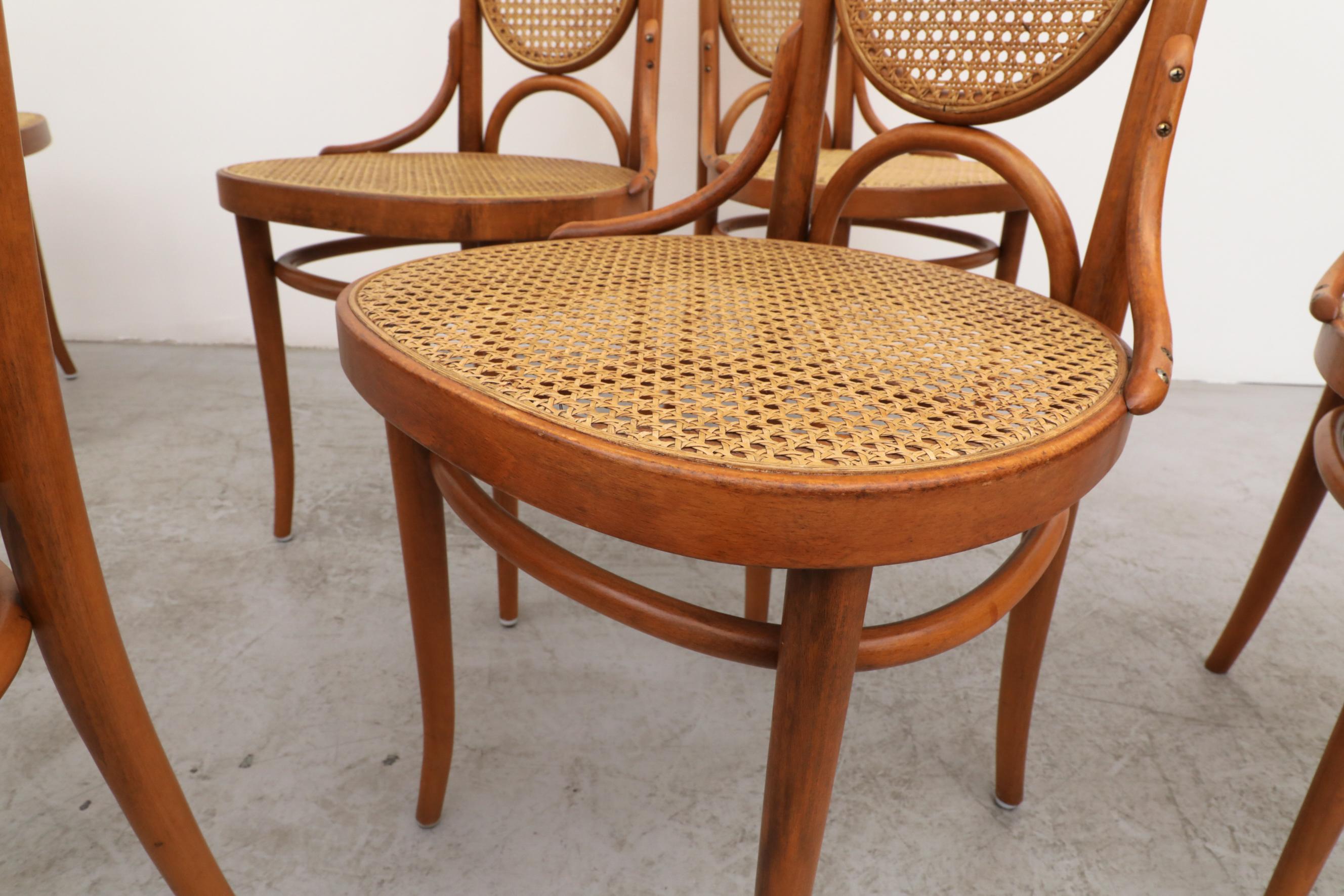 Set of 8 Thonet N.17 High Back Bentwood Chairs 8