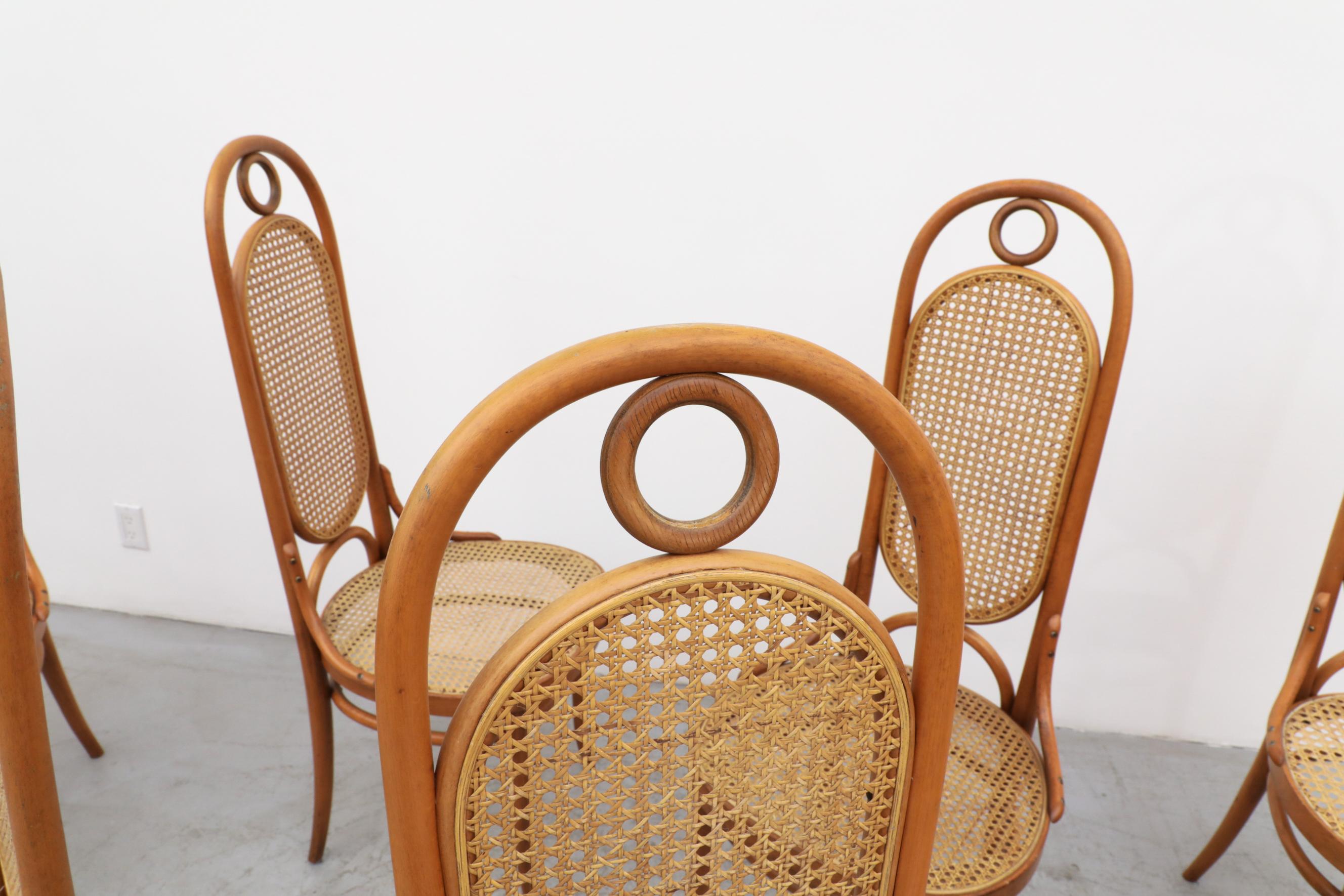 Set of 8 Thonet N.17 High Back Bentwood Chairs 2