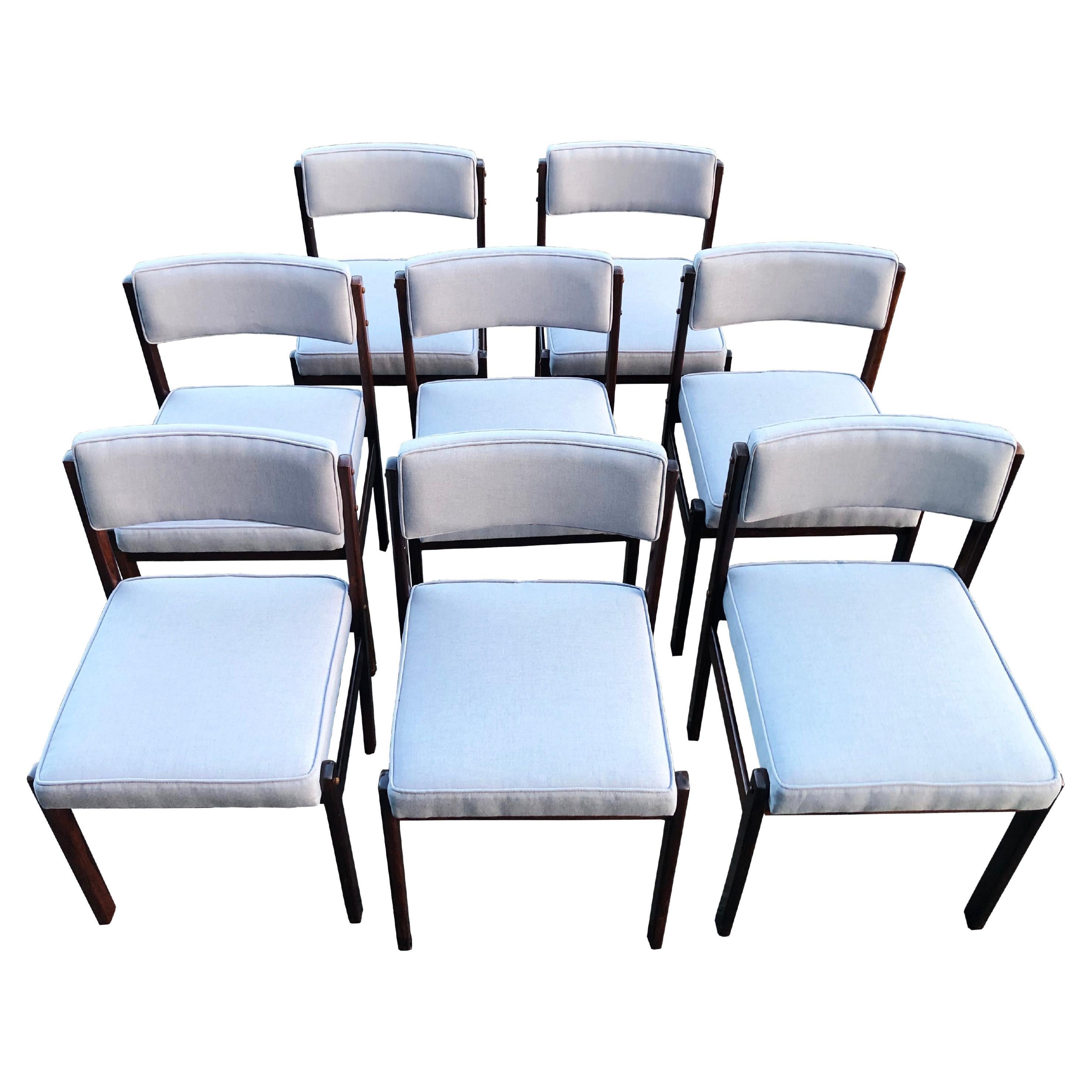 Set of 8 "Tião" Chairs, by Sergio Rodrigues, Brazil, 1959