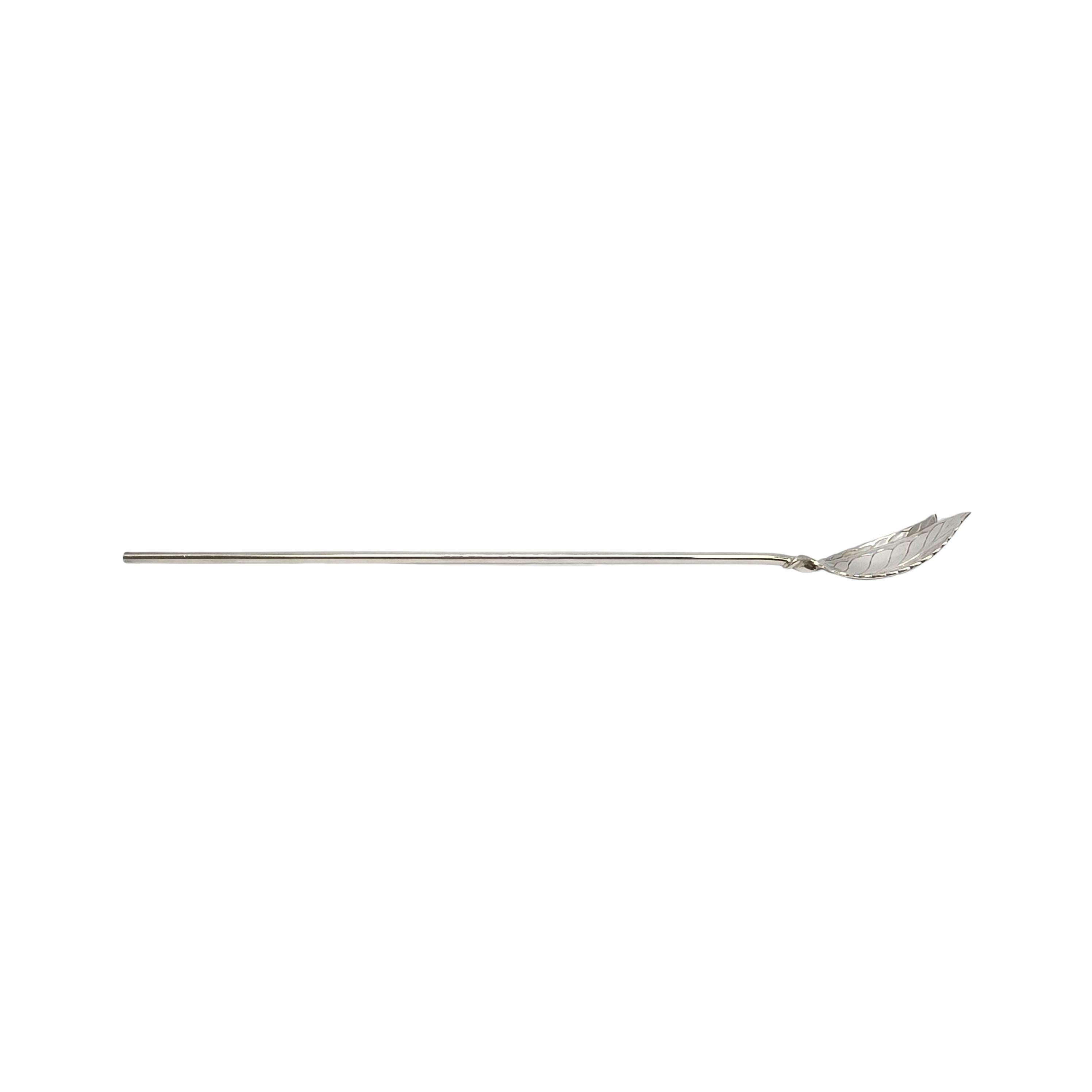 Set of 8 Tiffany & Co Sterling Silver Iced Tea/Mint Julep Straw Spoons #18799 In Good Condition In Washington Depot, CT