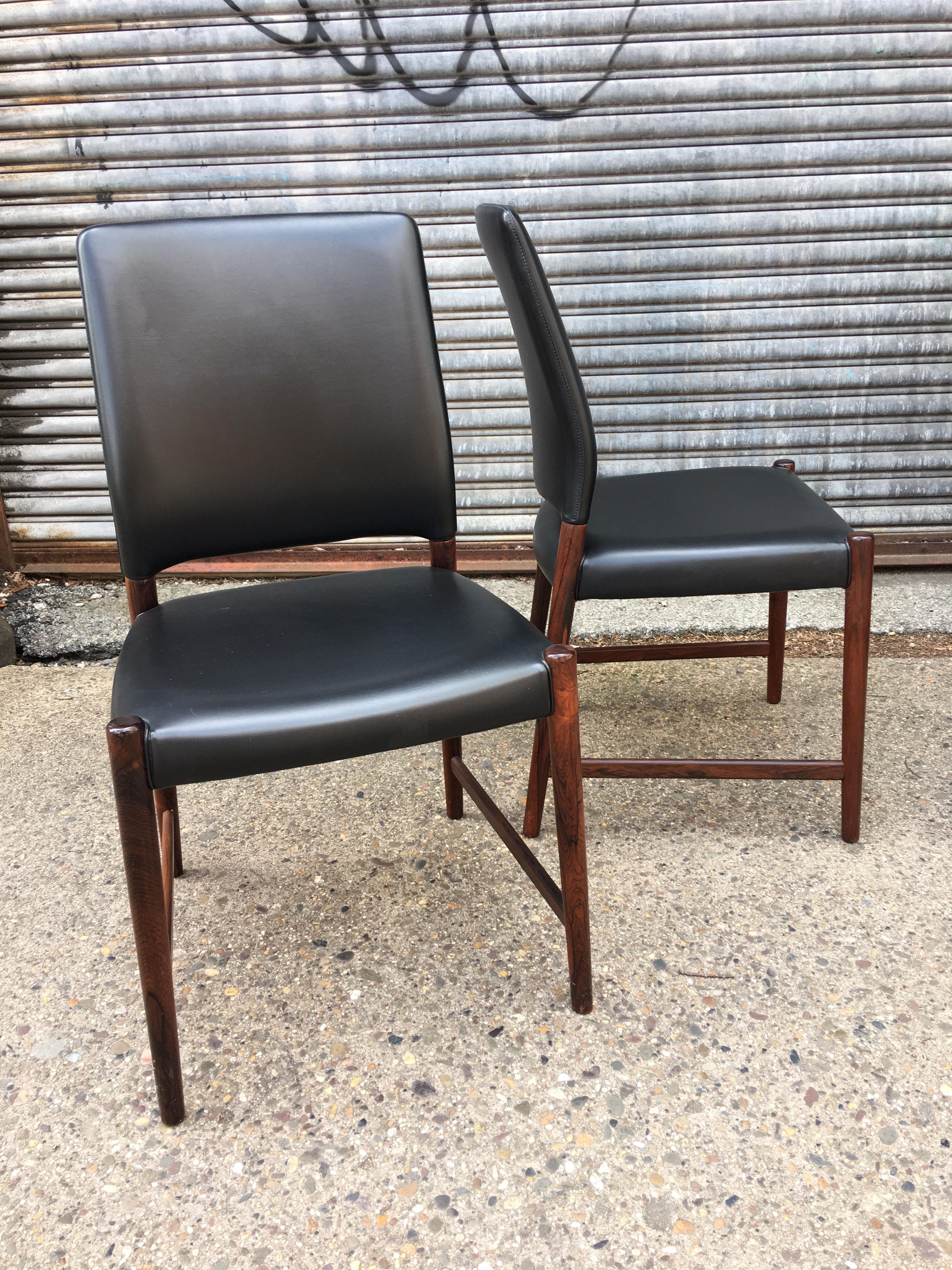 Set of 8 Torbjorn Afdal Rosewood Dining Chairs 2